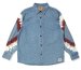 CHALLENGER / L/S TIE DYE SLEEVE DENIM SHIRT