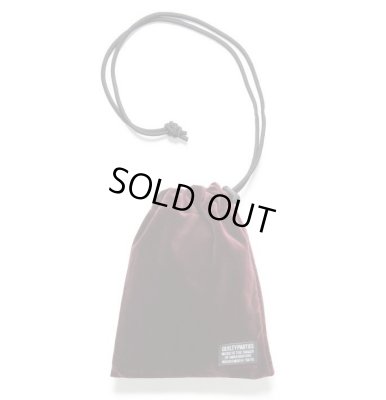 WACKO MARIA / VELVET DRAWSTRING BAG