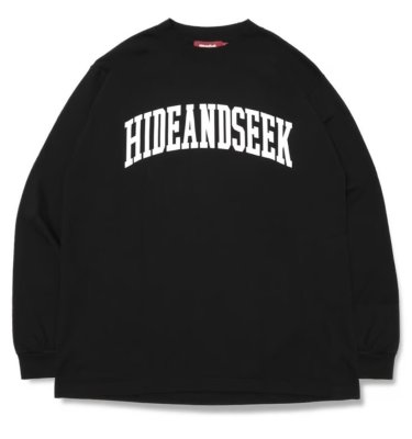 HIDE AND SEEK / College L/S Tee(24aw) BigSilhouette