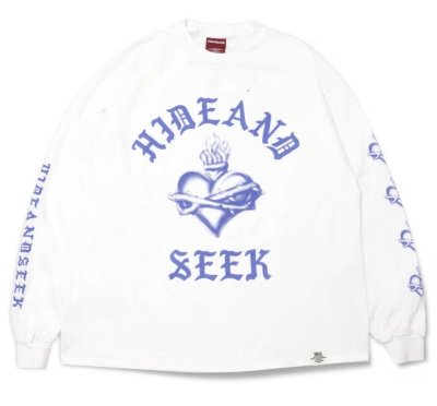 HIDE AND SEEK / Heart L/S Tee(Front)