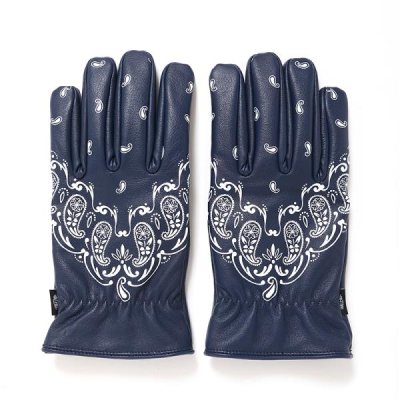 CHALLENGER / BANDANA LEATHER GLOVE