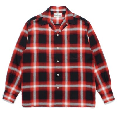 WACKO MARIA / CHECK OPEN COLLAR SHIRT