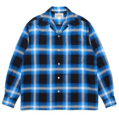 WACKO MARIA / CHECK OPEN COLLAR SHIRT