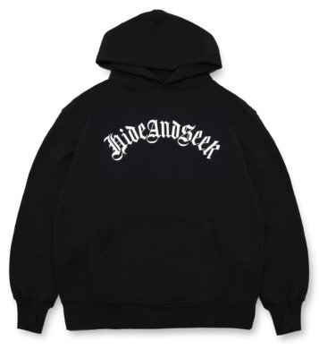 HIDE AND SEEK / Old English Hooded Sweat Shirt(24aw)