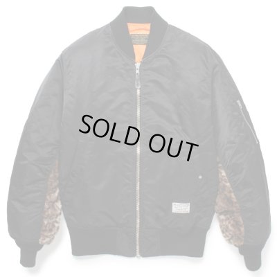 WACKO MARIA / LEOPARD FAUX FUR MA-1 FLIGHT JACKET