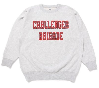 CHALLENGER / COLLEGE LOGO C/N SWEAT