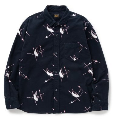 RATS / ATOMIC PRINT FLANNEL B.D SHIRT