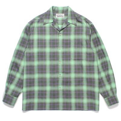 WACKO MARIA / CHECK OPEN COLLAR SHIRT