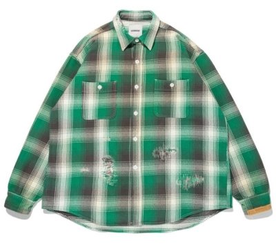 BOW WOW / HEAVY WEIGHT FLANNEL SHIRTS AGING