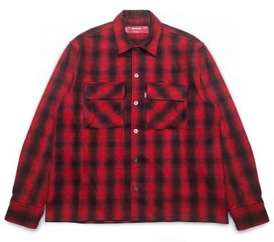 HIDE AND SEEK / Wool Ombre Check L/S Jacket