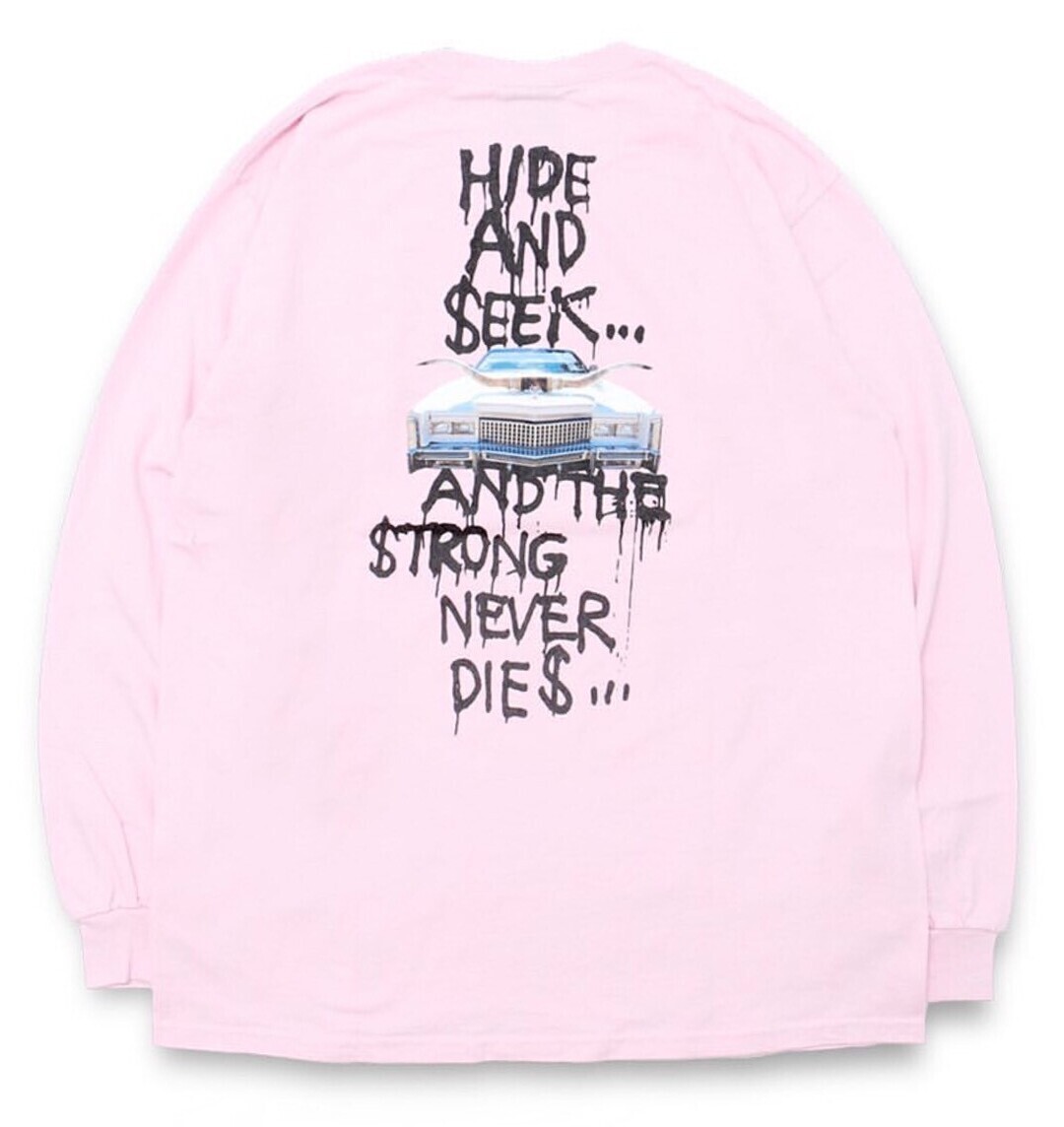 STRONG NEVER DIES L/S TEE ロングスリーブTシャツ-ハイドアンドシーク