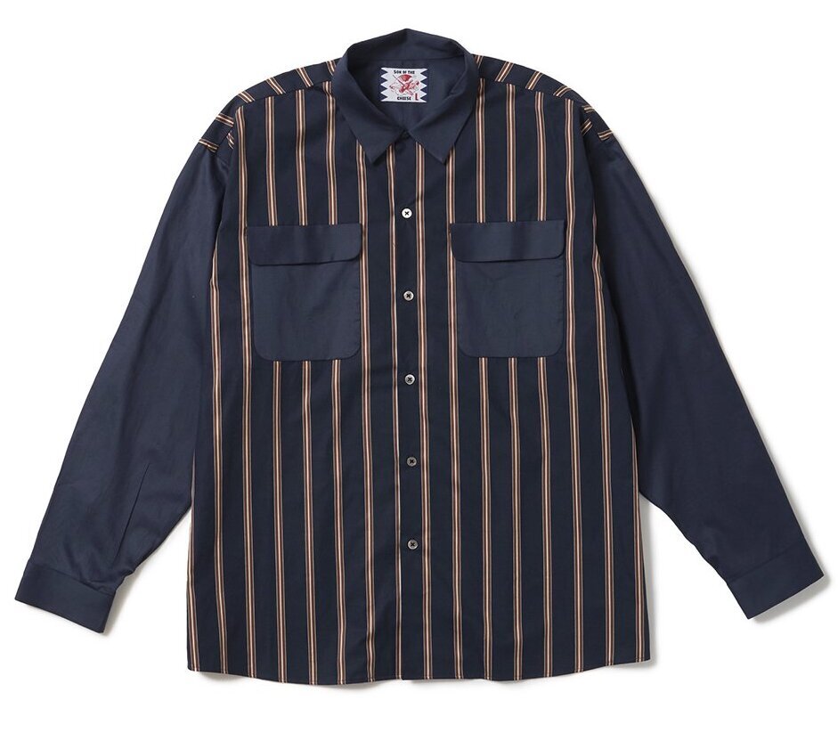 Stripe Cleric Shirt ストライプシャツ-サノバチーズ 通販 SON OF THE 