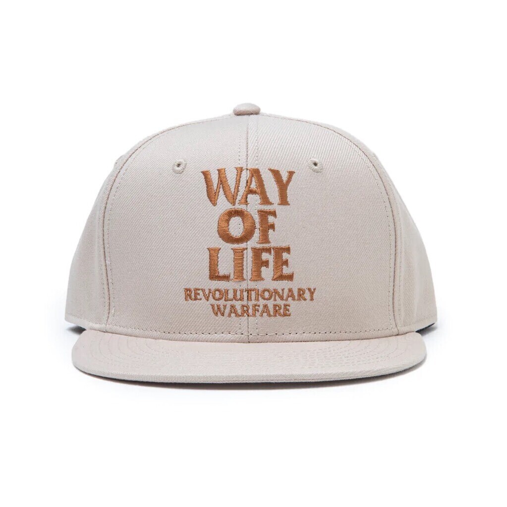 RATS EMBROIDERY CAP "WAY OF LIFE" BLACK