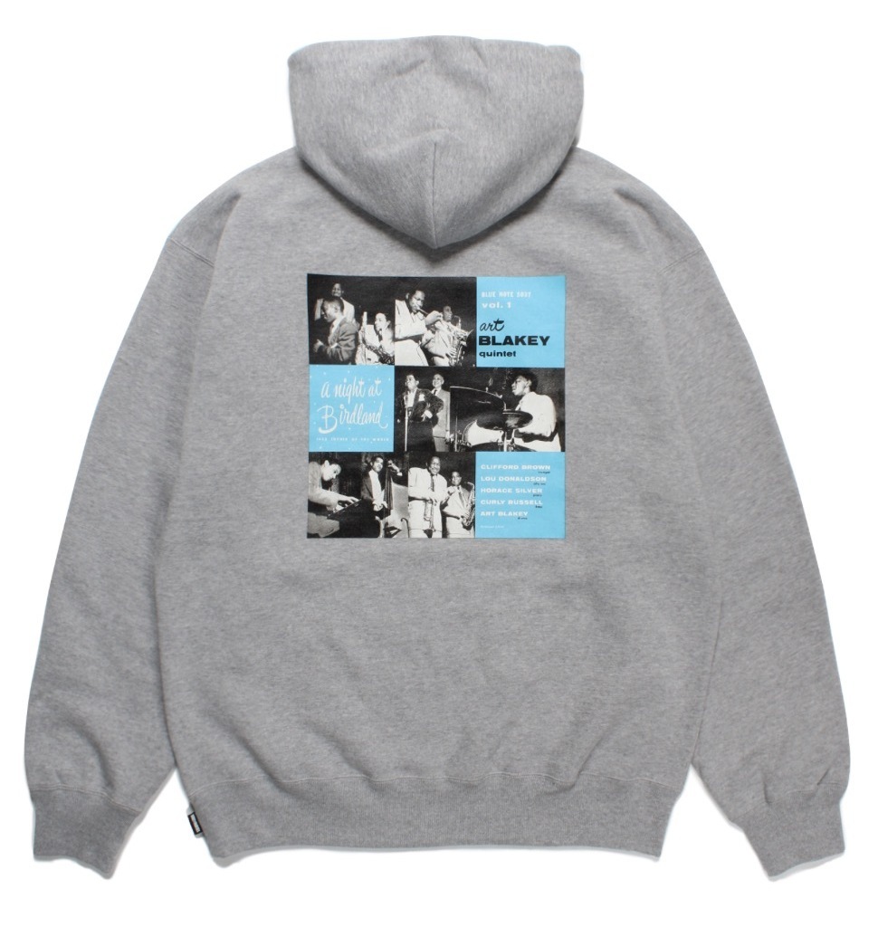 BLUE NOTE / MIDDLE WEIGHT PULL OVER HOODED SWEAT SHIRT (TYPE-1 
