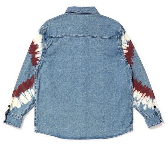 L/S TIE DYE SLEEVE DENIM SHIRT デニムシャツ-チャレンジャー 通販 ...